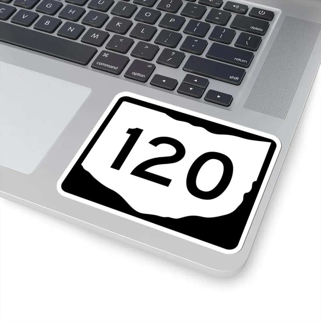 OH-120 (Ohio) (Road Sign) STICKER Vinyl Kiss-Cut Decal - The Sticker Space