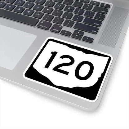 OH-120 (Ohio) (Road Sign) STICKER Vinyl Kiss-Cut Decal - The Sticker Space