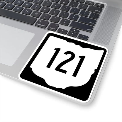 OH-121 1967 (Ohio) (Road Sign) STICKER Vinyl Kiss-Cut Decal - The Sticker Space