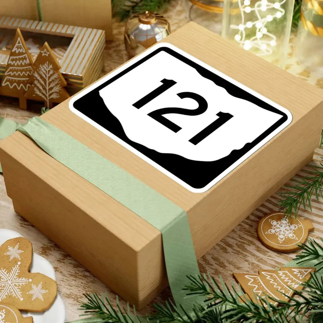 OH-121 (Ohio) (Road Sign) STICKER Vinyl Kiss-Cut Decal - The Sticker Space