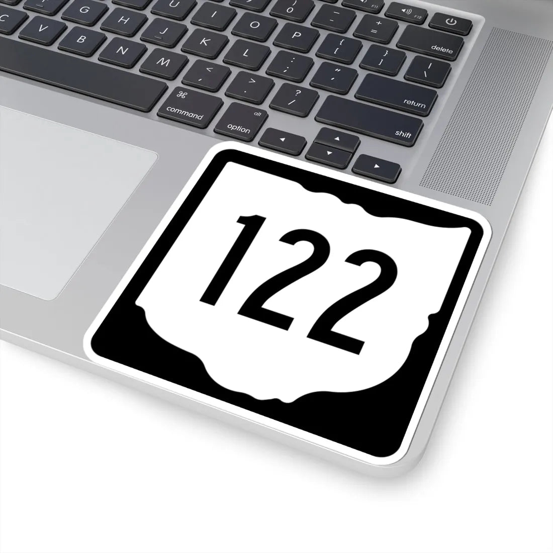 OH-122 1967 (Ohio) (Road Sign) STICKER Vinyl Kiss-Cut Decal - The Sticker Space