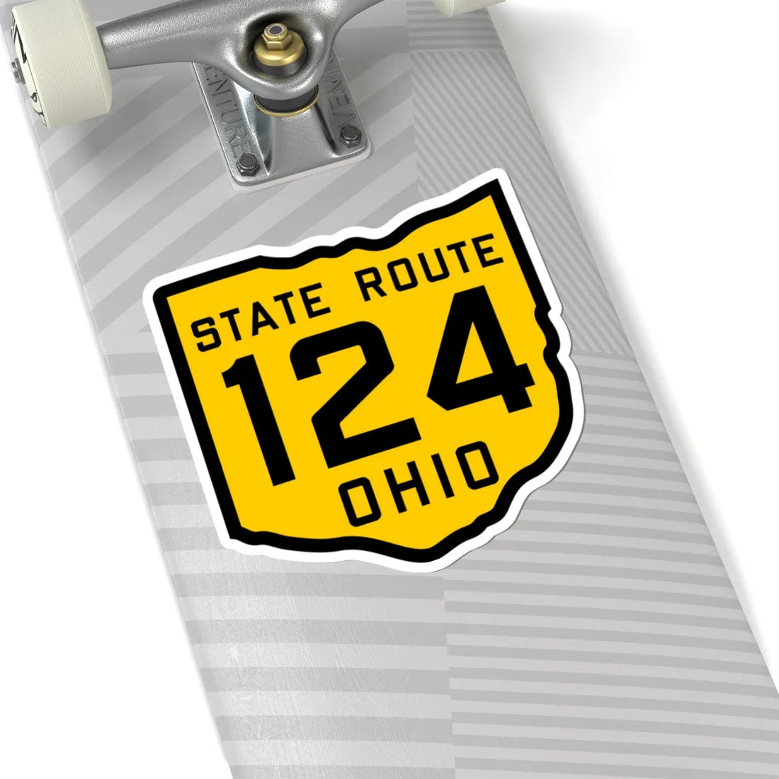 OH-124 1920 (Ohio) (Road Sign) STICKER Vinyl Kiss-Cut Decal - The Sticker Space