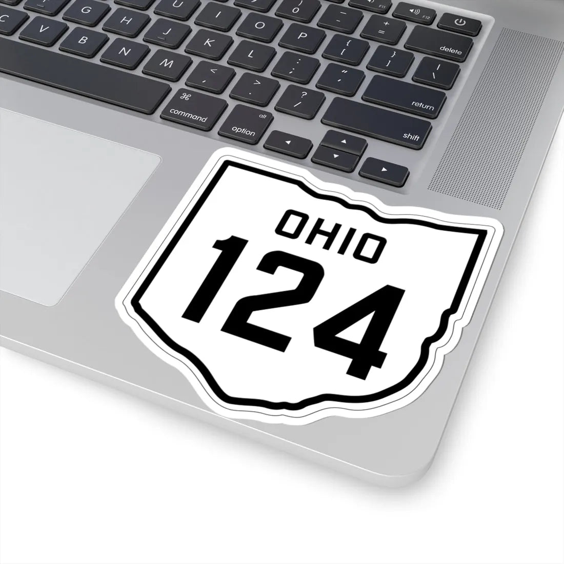 OH-124 1927 (Ohio) (Road Sign) STICKER Vinyl Kiss-Cut Decal - The Sticker Space