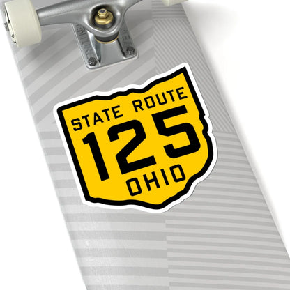 OH-125 1920 (Ohio) (Road Sign) STICKER Vinyl Kiss-Cut Decal - The Sticker Space