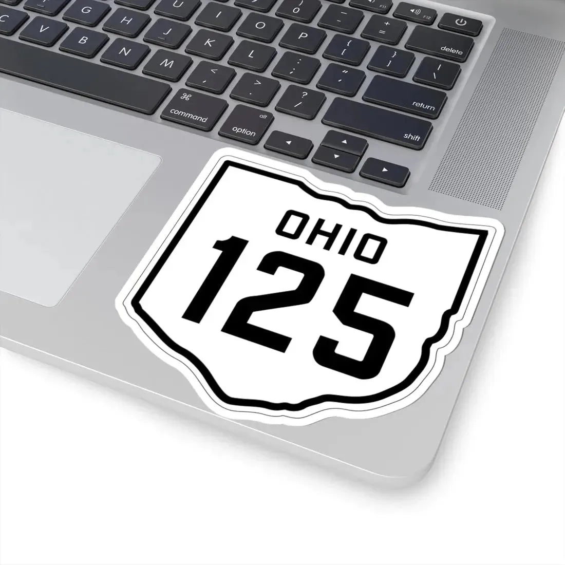OH-125 1927 (Ohio) (Road Sign) STICKER Vinyl Kiss-Cut Decal - The Sticker Space
