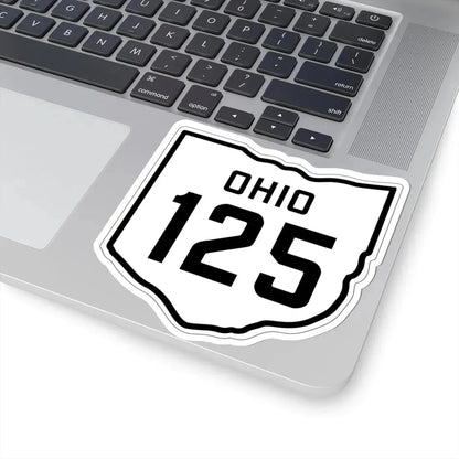 OH-125 1927 (Ohio) (Road Sign) STICKER Vinyl Kiss-Cut Decal - The Sticker Space