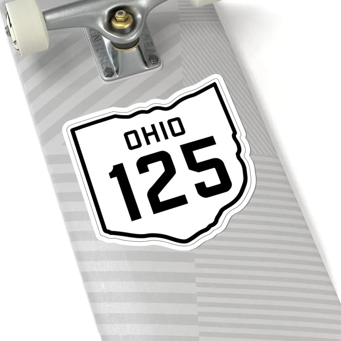 OH-125 1927 (Ohio) (Road Sign) STICKER Vinyl Kiss-Cut Decal - The Sticker Space