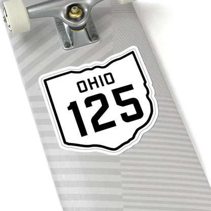 OH-125 1927 (Ohio) (Road Sign) STICKER Vinyl Kiss-Cut Decal - The Sticker Space
