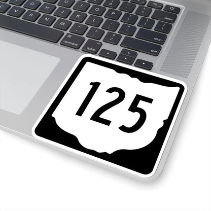 OH-125 1967 (Ohio) (Road Sign) STICKER Vinyl Kiss-Cut Decal - The Sticker Space
