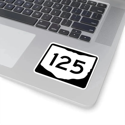 OH-125 (Ohio) (Road Sign) STICKER Vinyl Kiss-Cut Decal - The Sticker Space