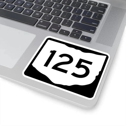 OH-125 (Ohio) (Road Sign) STICKER Vinyl Kiss-Cut Decal - The Sticker Space