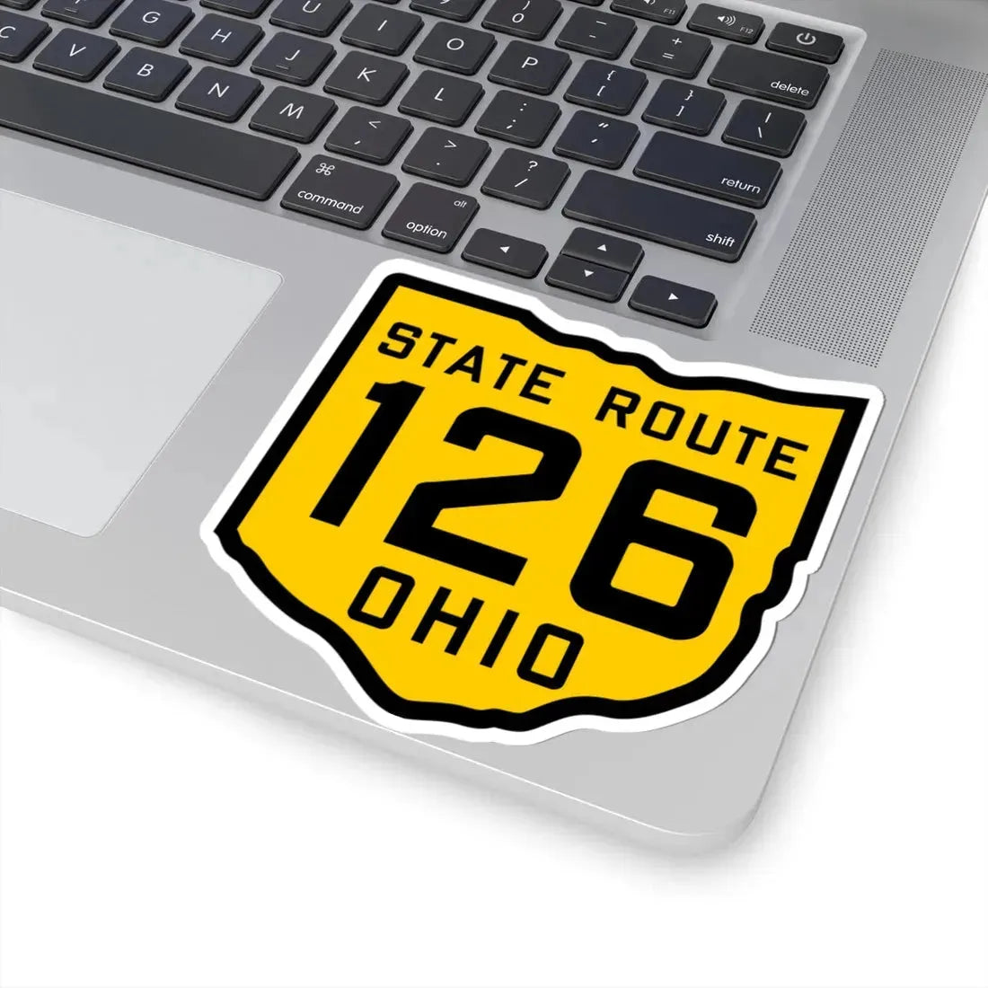 OH-126 1920 (Ohio) (Road Sign) STICKER Vinyl Kiss-Cut Decal - The Sticker Space