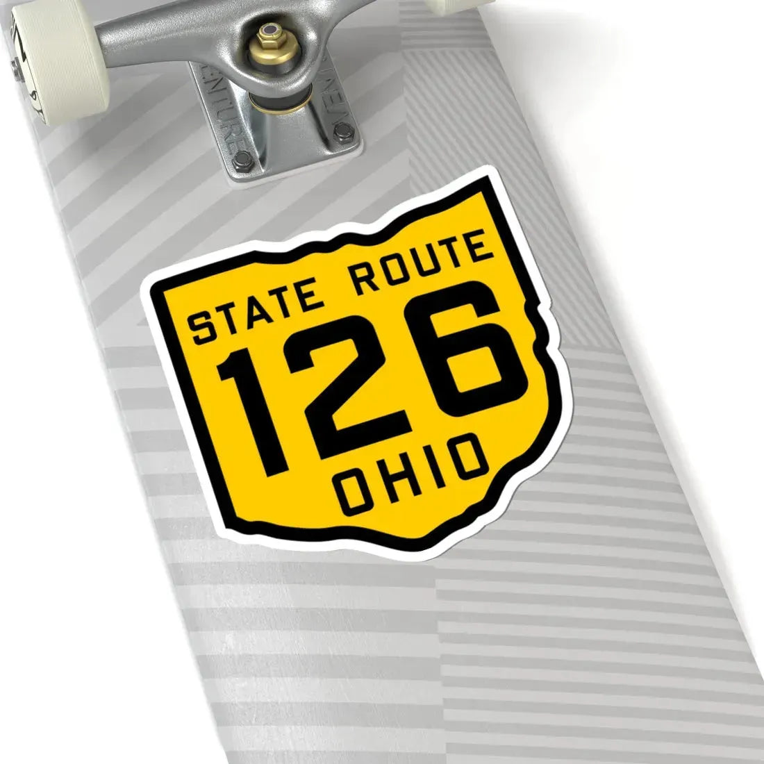 OH-126 1920 (Ohio) (Road Sign) STICKER Vinyl Kiss-Cut Decal - The Sticker Space