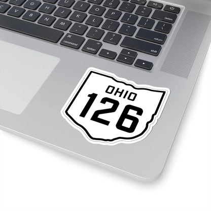 OH-126 1927 (Ohio) (Road Sign) STICKER Vinyl Kiss-Cut Decal - The Sticker Space