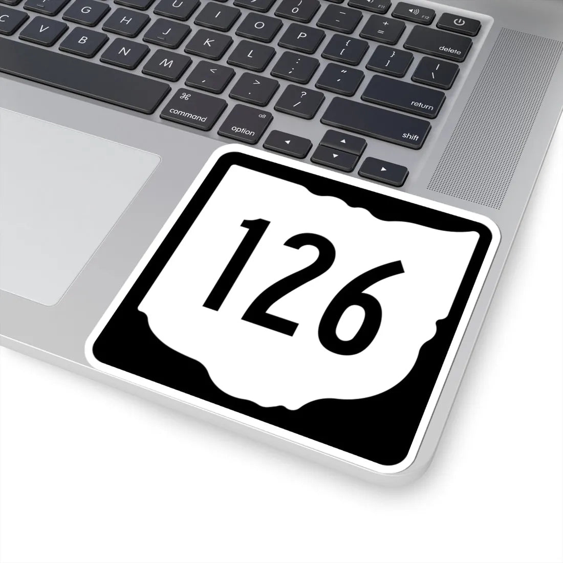 OH-126 1967 (Ohio) (Road Sign) STICKER Vinyl Kiss-Cut Decal - The Sticker Space