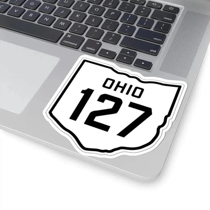 OH-127 1927 (Ohio) (Road Sign) STICKER Vinyl Kiss-Cut Decal - The Sticker Space