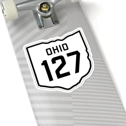 OH-127 1927 (Ohio) (Road Sign) STICKER Vinyl Kiss-Cut Decal - The Sticker Space