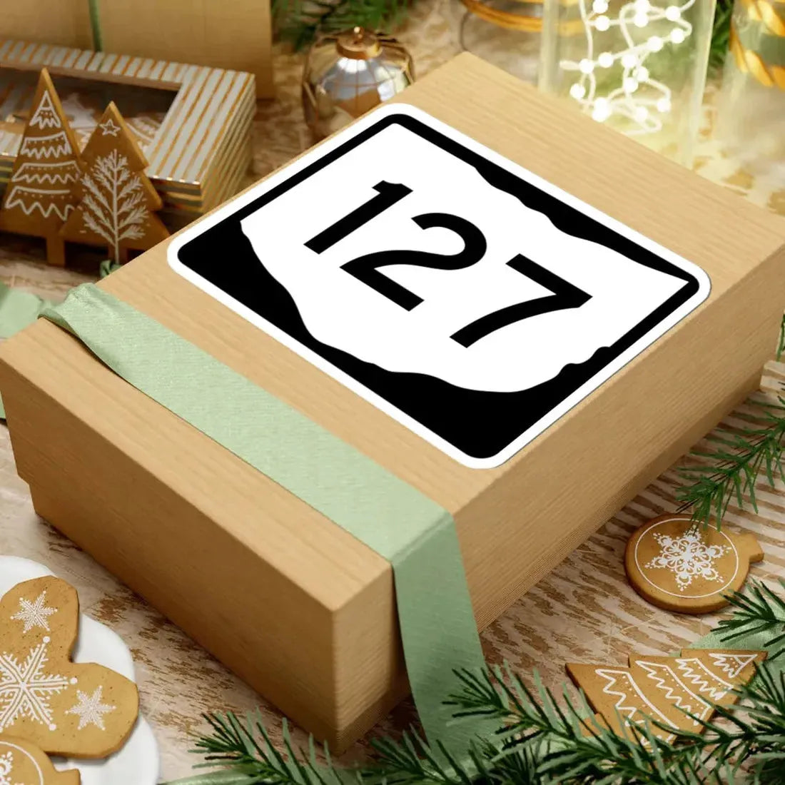 OH-127 (Ohio) (Road Sign) STICKER Vinyl Kiss-Cut Decal - The Sticker Space