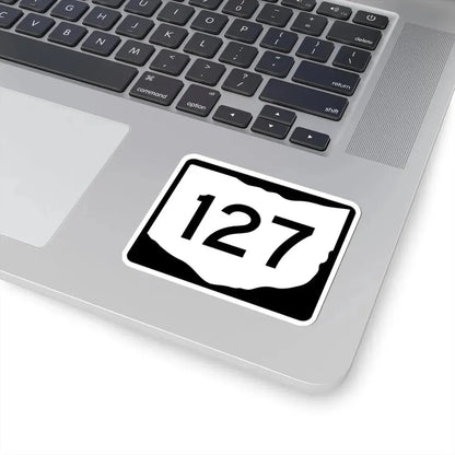 OH-127 (Ohio) (Road Sign) STICKER Vinyl Kiss-Cut Decal - The Sticker Space