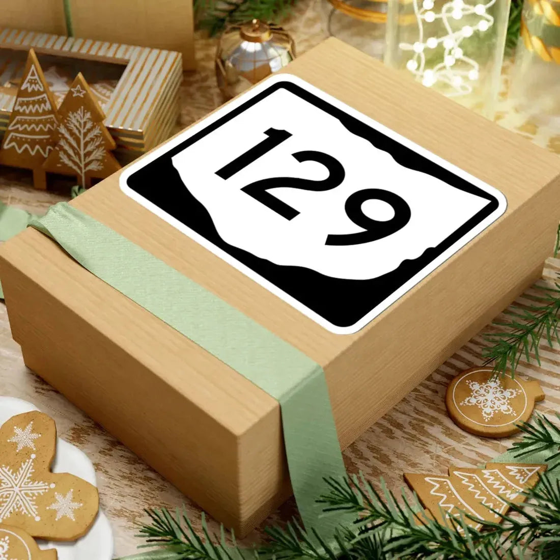 OH-129 (Ohio) (Road Sign) STICKER Vinyl Kiss-Cut Decal - The Sticker Space