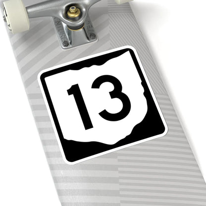 OH-13 (Ohio) (Road Sign) STICKER Vinyl Kiss-Cut Decal - The Sticker Space