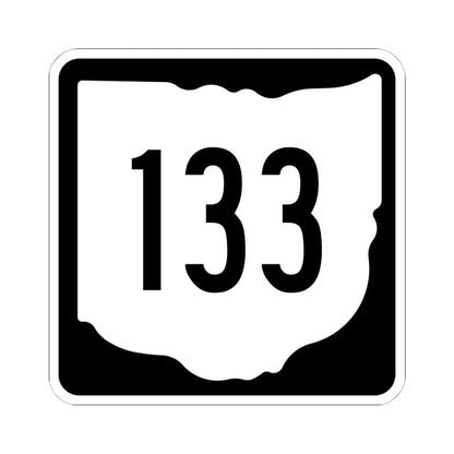 OH-133 1967 (Ohio) (Road Sign) STICKER Vinyl Kiss-Cut Decal 6 Inch White - The Sticker Space