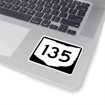 OH-135 (Ohio) (Road Sign) STICKER Vinyl Kiss-Cut Decal - The Sticker Space