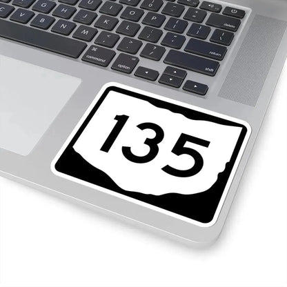 OH-135 (Ohio) (Road Sign) STICKER Vinyl Kiss-Cut Decal - The Sticker Space
