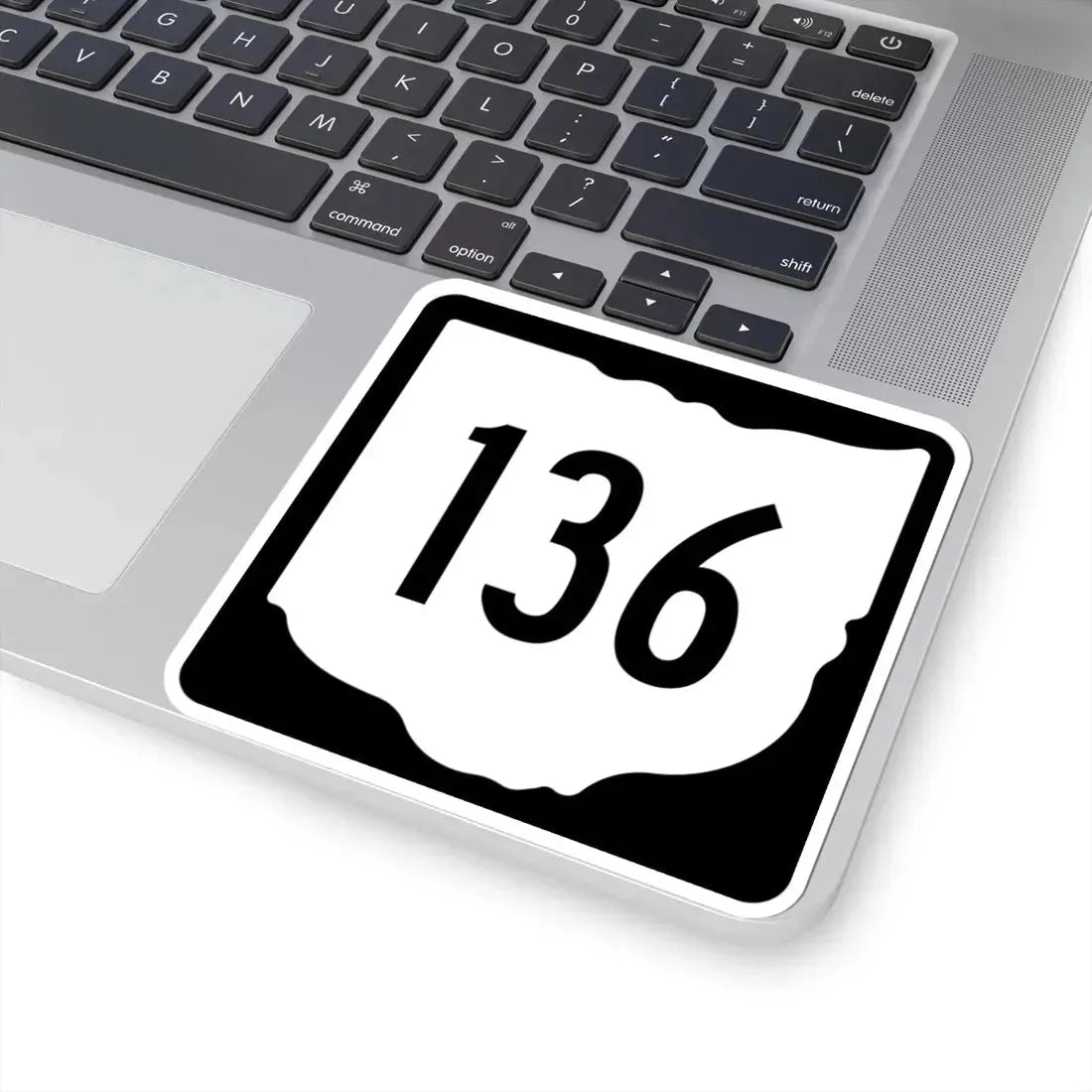 OH-136 1967 (Ohio) (Road Sign) STICKER Vinyl Kiss-Cut Decal - The Sticker Space