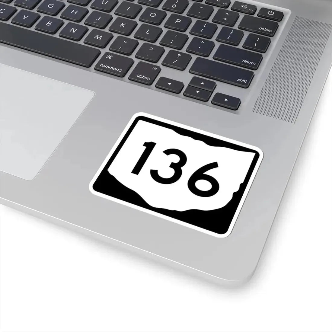 OH-136 (Ohio) (Road Sign) STICKER Vinyl Kiss-Cut Decal - The Sticker Space