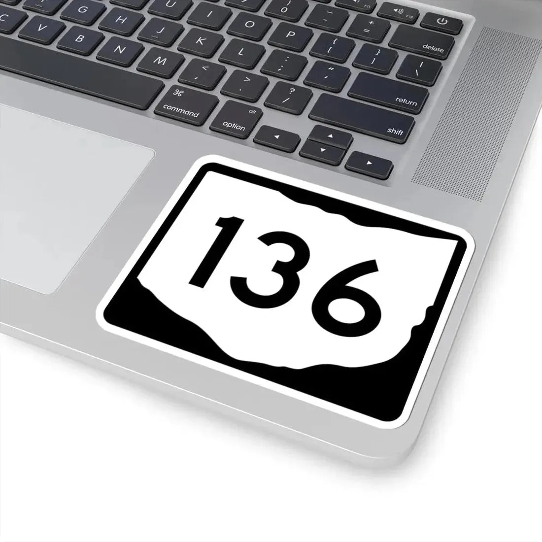 OH-136 (Ohio) (Road Sign) STICKER Vinyl Kiss-Cut Decal - The Sticker Space