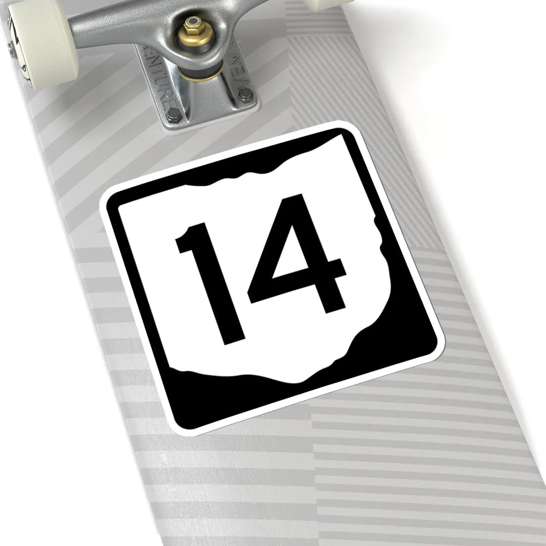 OH-14 (Ohio) (Road Sign) STICKER Vinyl Kiss-Cut Decal - The Sticker Space
