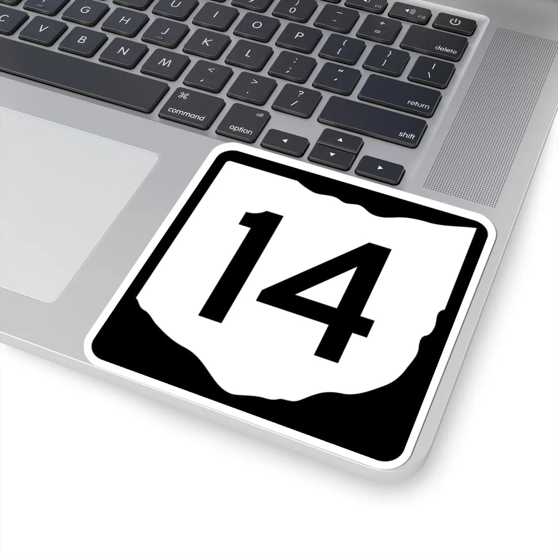 OH-14 (Ohio) (Road Sign) STICKER Vinyl Kiss-Cut Decal - The Sticker Space