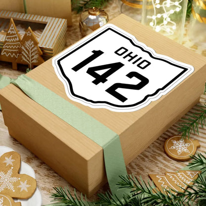 OH-142 1927 (Ohio) (Road Sign) STICKER Vinyl Kiss-Cut Decal - The Sticker Space