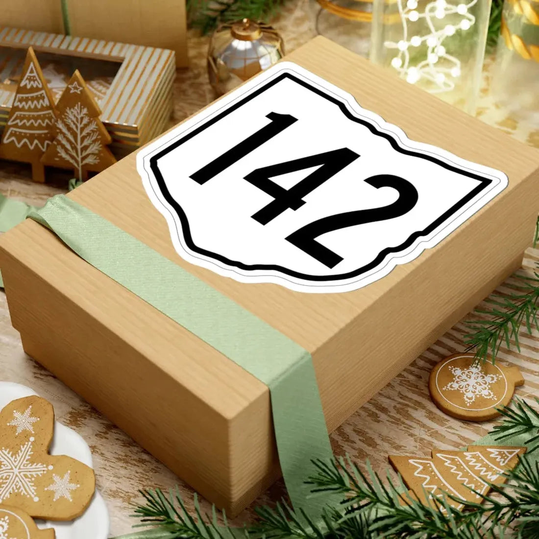 OH-142 1960 (Ohio) (Road Sign) STICKER Vinyl Kiss-Cut Decal - The Sticker Space