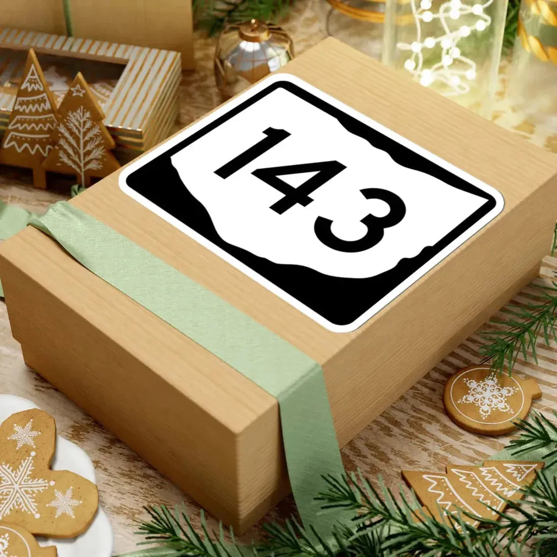 OH-143 (Ohio) (Road Sign) STICKER Vinyl Kiss-Cut Decal - The Sticker Space