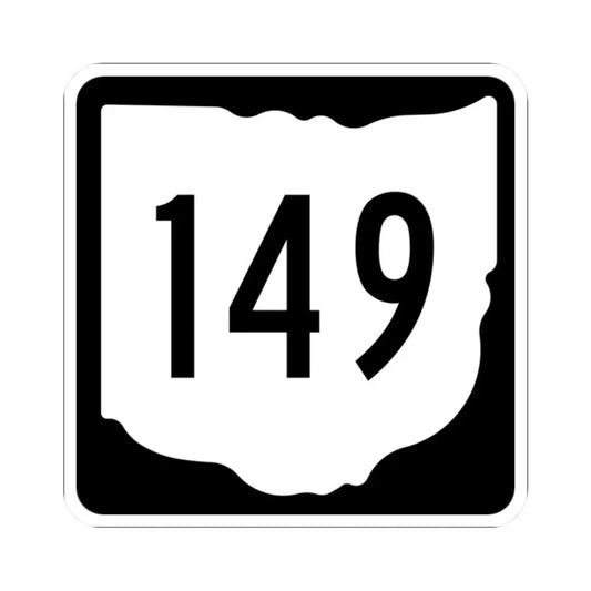 OH-149 1967 (Ohio) (Road Sign) STICKER Vinyl Kiss-Cut Decal 2 Inch White - The Sticker Space