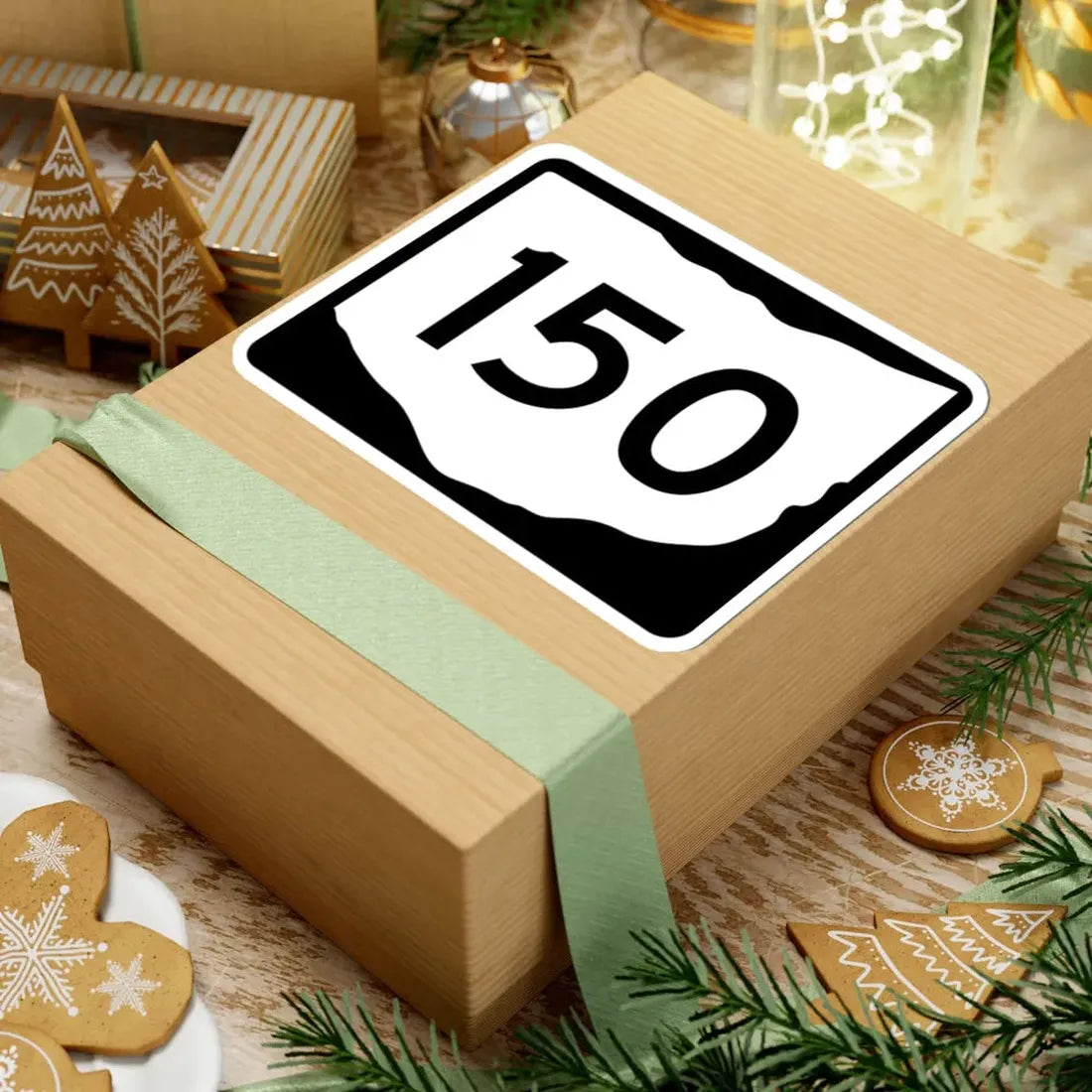 OH-150 (Ohio) (Road Sign) STICKER Vinyl Kiss-Cut Decal - The Sticker Space