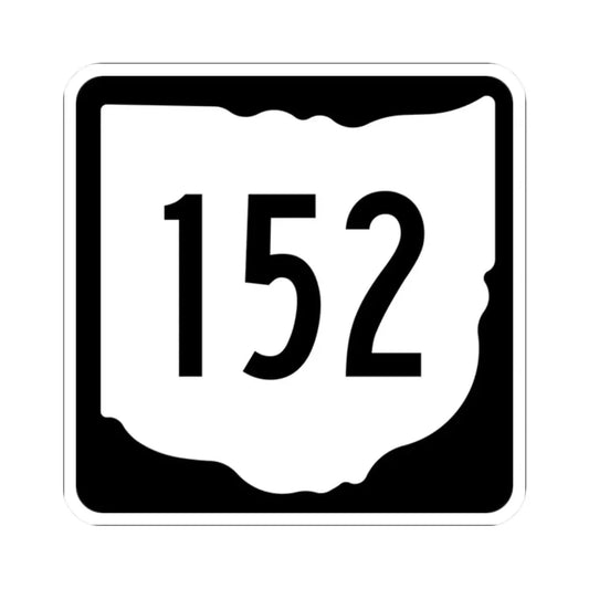 OH-152 1967 (Ohio) (Road Sign) STICKER Vinyl Kiss-Cut Decal 2 Inch White - The Sticker Space