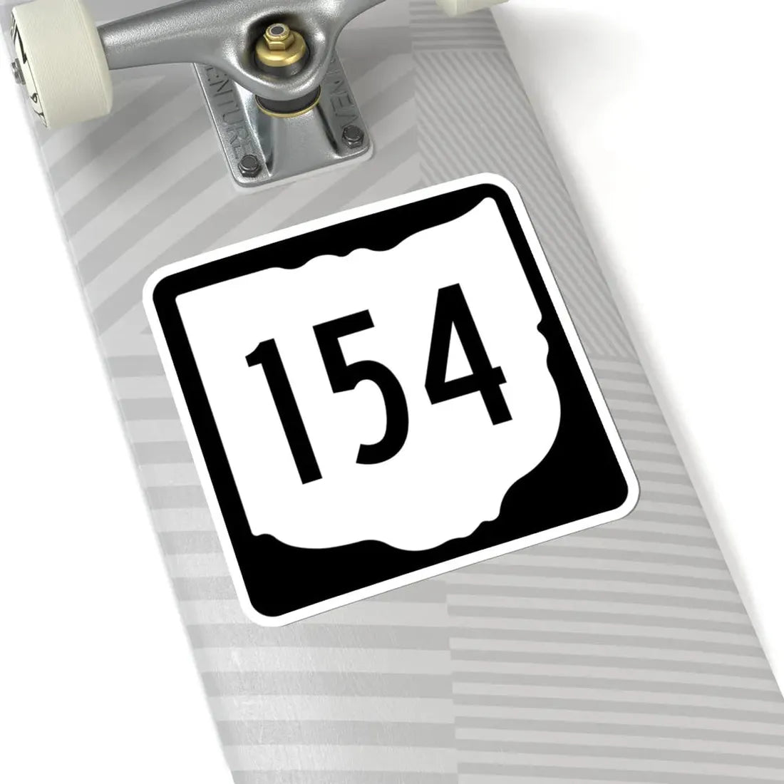 OH-154 1967 (Ohio) (Road Sign) STICKER Vinyl Kiss-Cut Decal - The Sticker Space