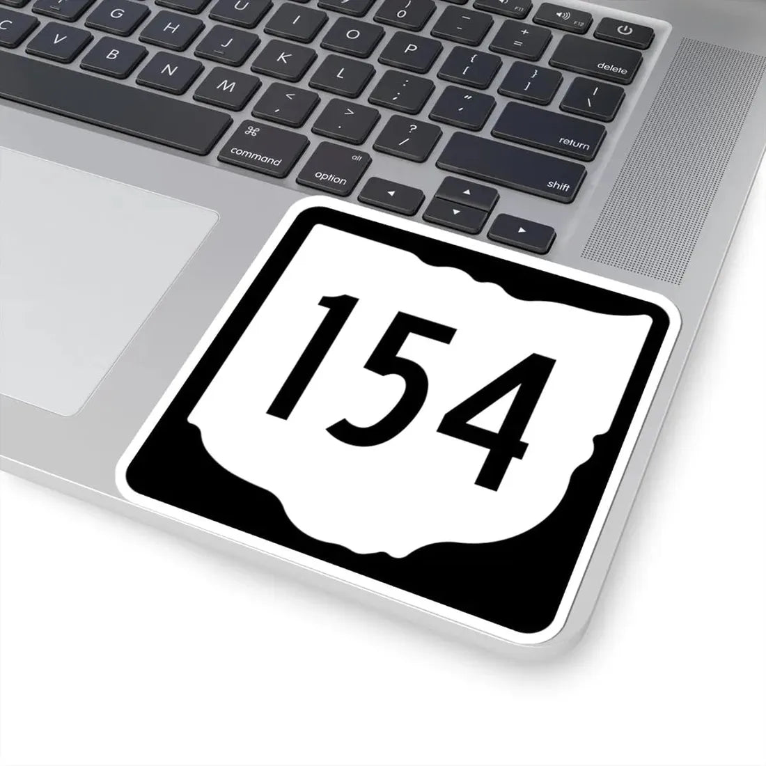 OH-154 1967 (Ohio) (Road Sign) STICKER Vinyl Kiss-Cut Decal - The Sticker Space