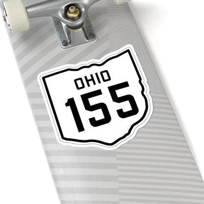 OH-155 1927 (Ohio) (Road Sign) STICKER Vinyl Kiss-Cut Decal - The Sticker Space