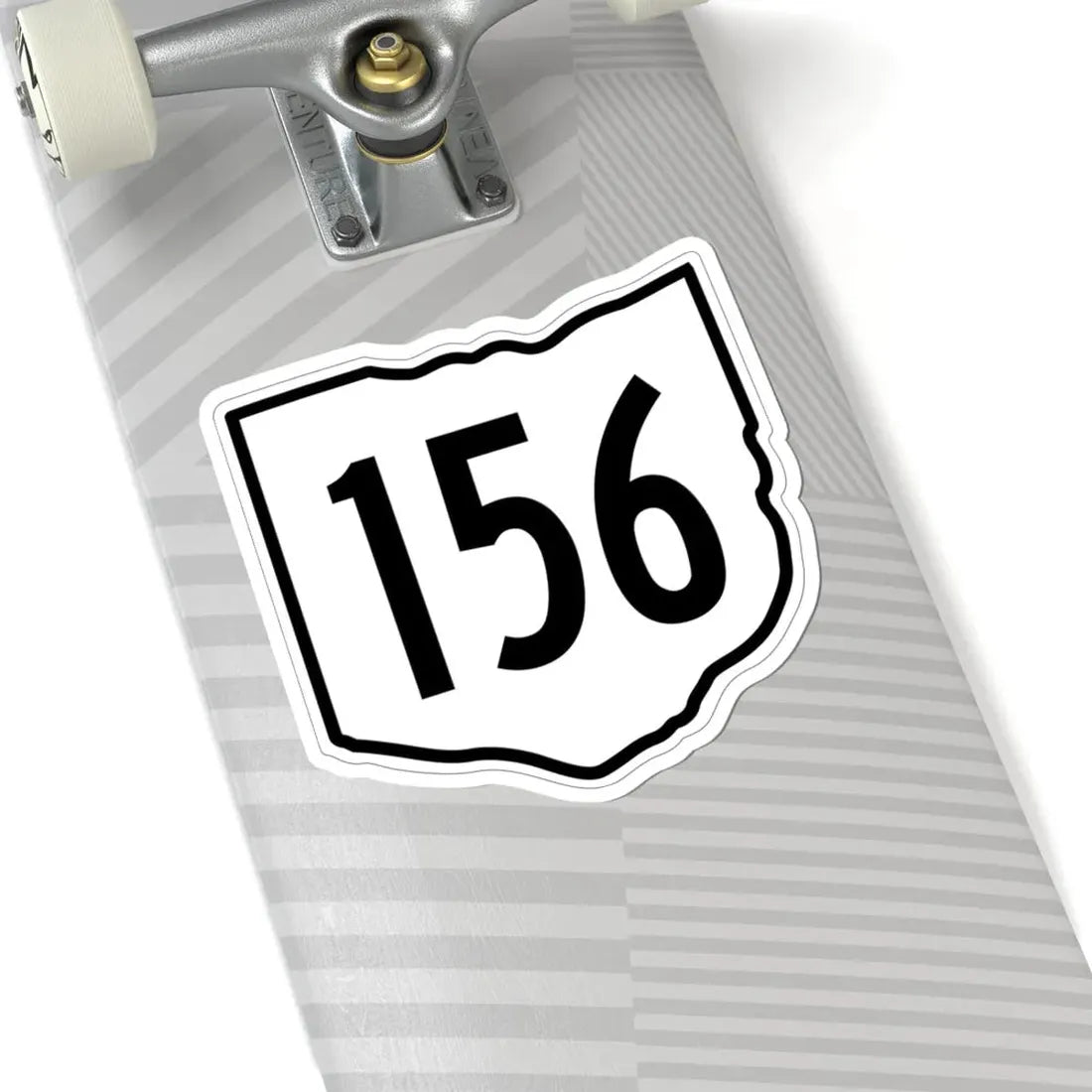 OH-156 1960 (Ohio) (Road Sign) STICKER Vinyl Kiss-Cut Decal - The Sticker Space