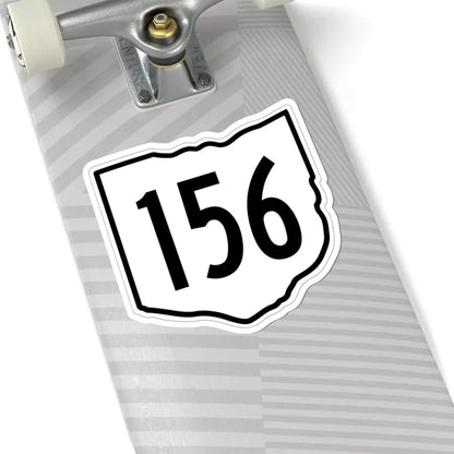 OH-156 1960 (Ohio) (Road Sign) STICKER Vinyl Kiss-Cut Decal - The Sticker Space