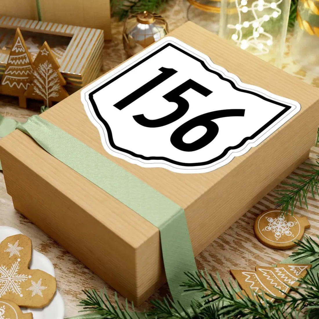 OH-156 1960 (Ohio) (Road Sign) STICKER Vinyl Kiss-Cut Decal - The Sticker Space