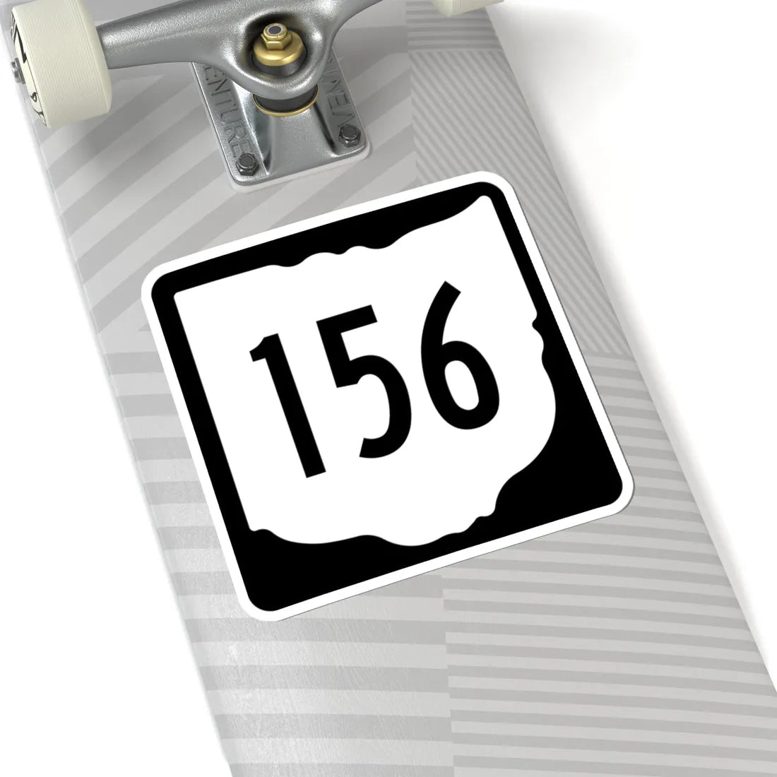 OH-156 1967 (Ohio) (Road Sign) STICKER Vinyl Kiss-Cut Decal - The Sticker Space