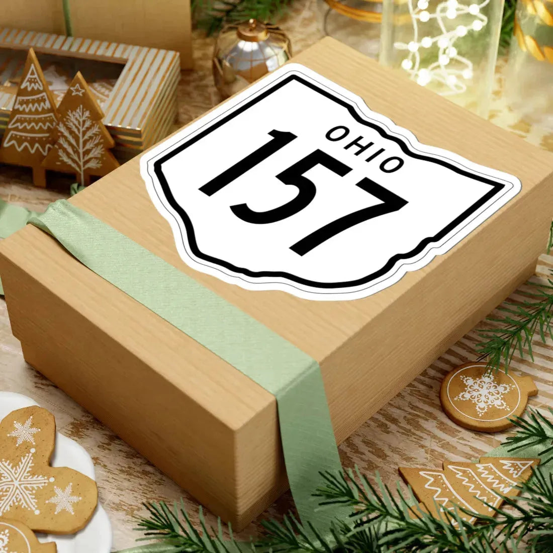 OH-157 1948 (Ohio) (Road Sign) STICKER Vinyl Kiss-Cut Decal - The Sticker Space