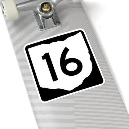 OH-16 (Ohio) (Road Sign) STICKER Vinyl Kiss-Cut Decal - The Sticker Space