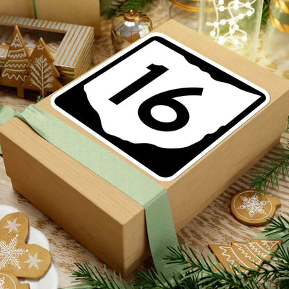 OH-16 (Ohio) (Road Sign) STICKER Vinyl Kiss-Cut Decal - The Sticker Space