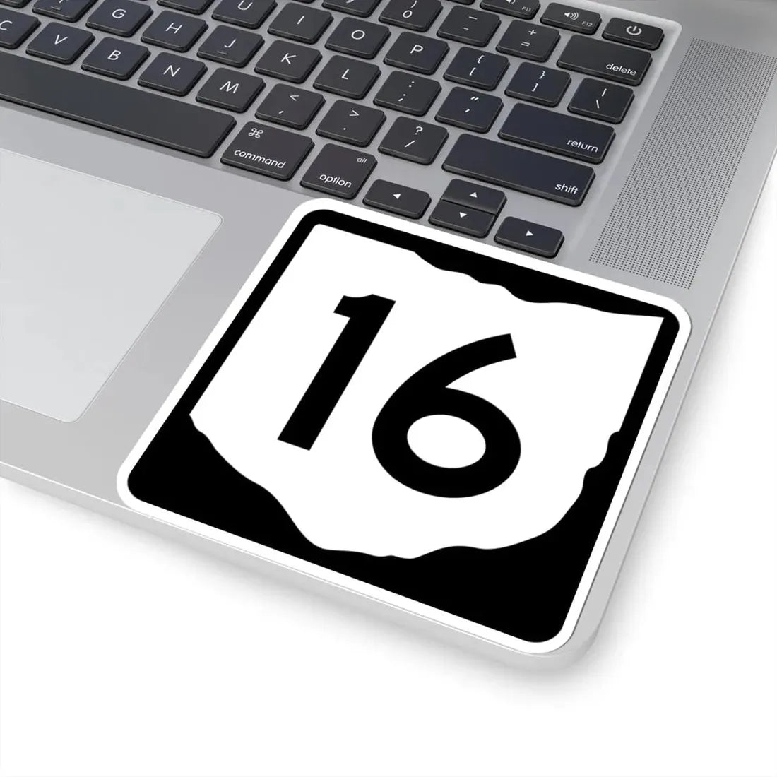 OH-16 (Ohio) (Road Sign) STICKER Vinyl Kiss-Cut Decal - The Sticker Space